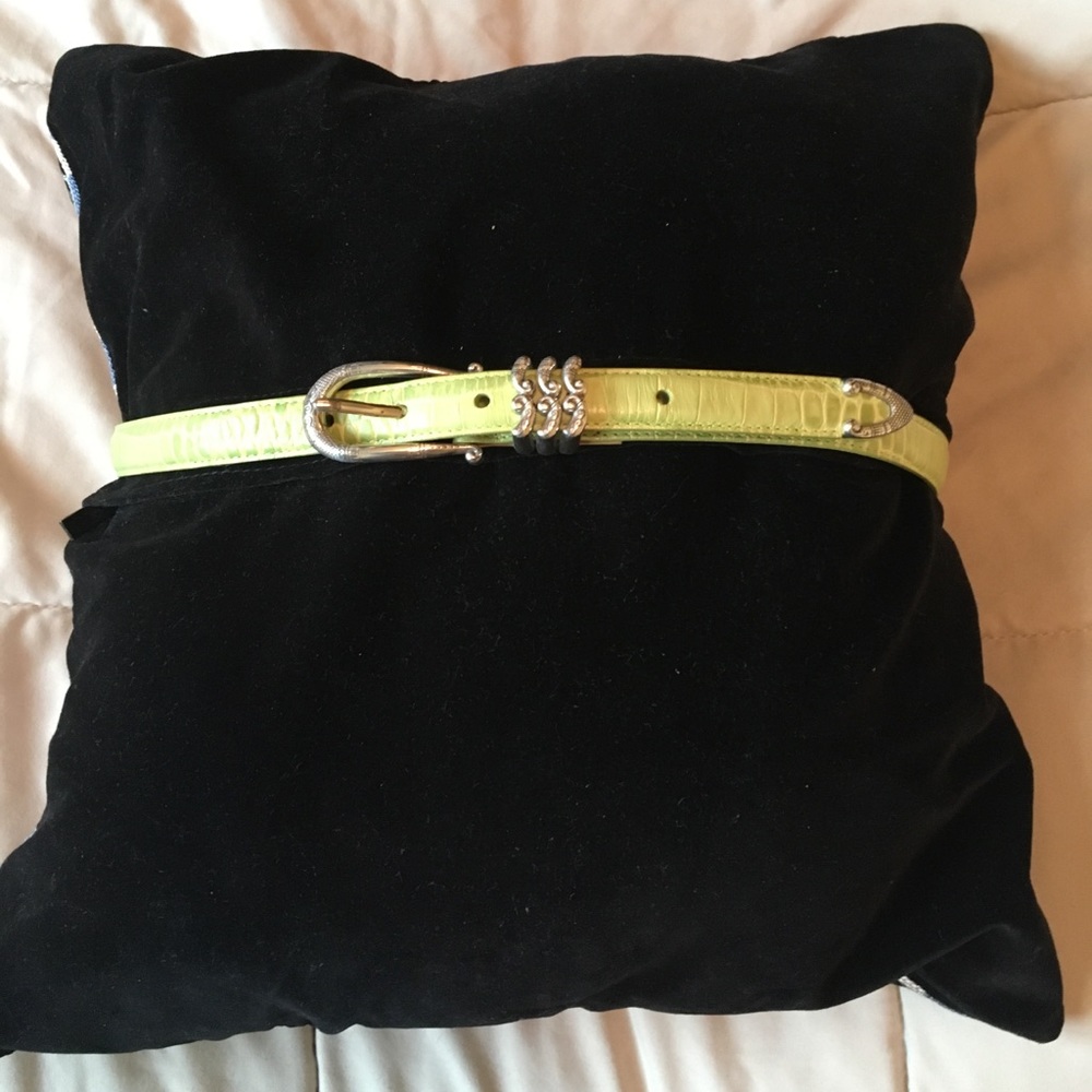 Light Green leather belt by Brighton